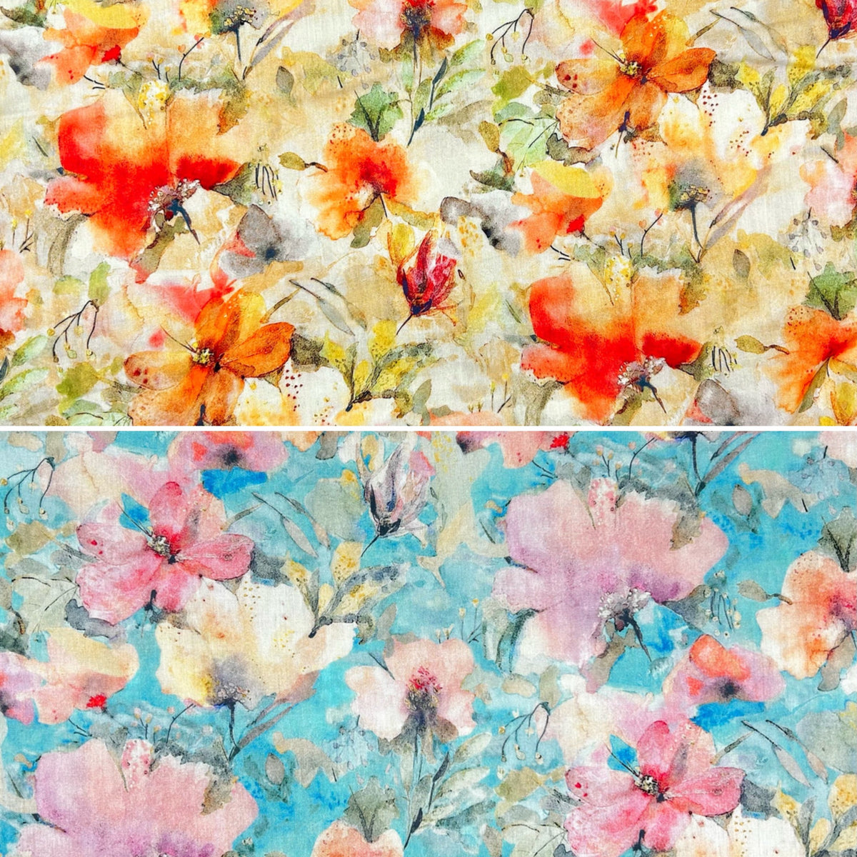 Wildflower Meadow Cotton Lawn Fabric