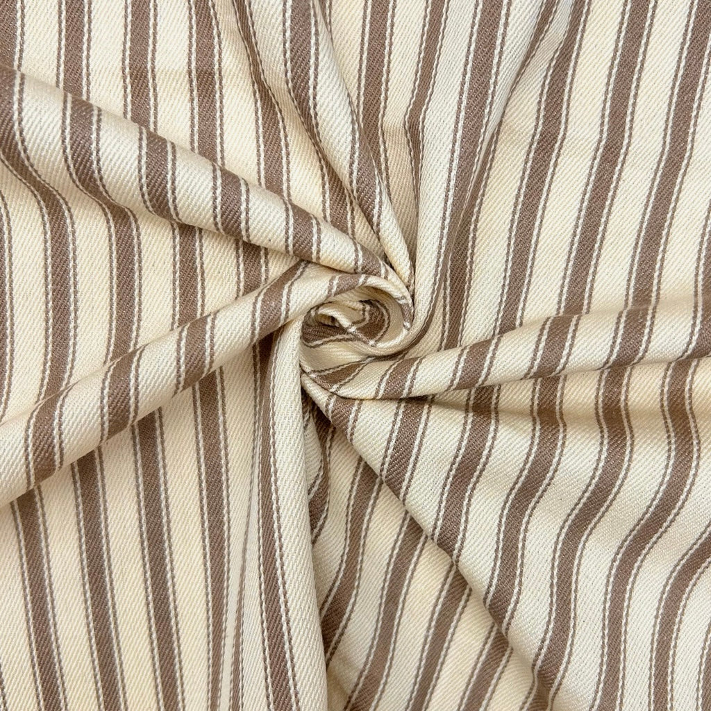 Ticking Stripes Cotton Canvas Fabric