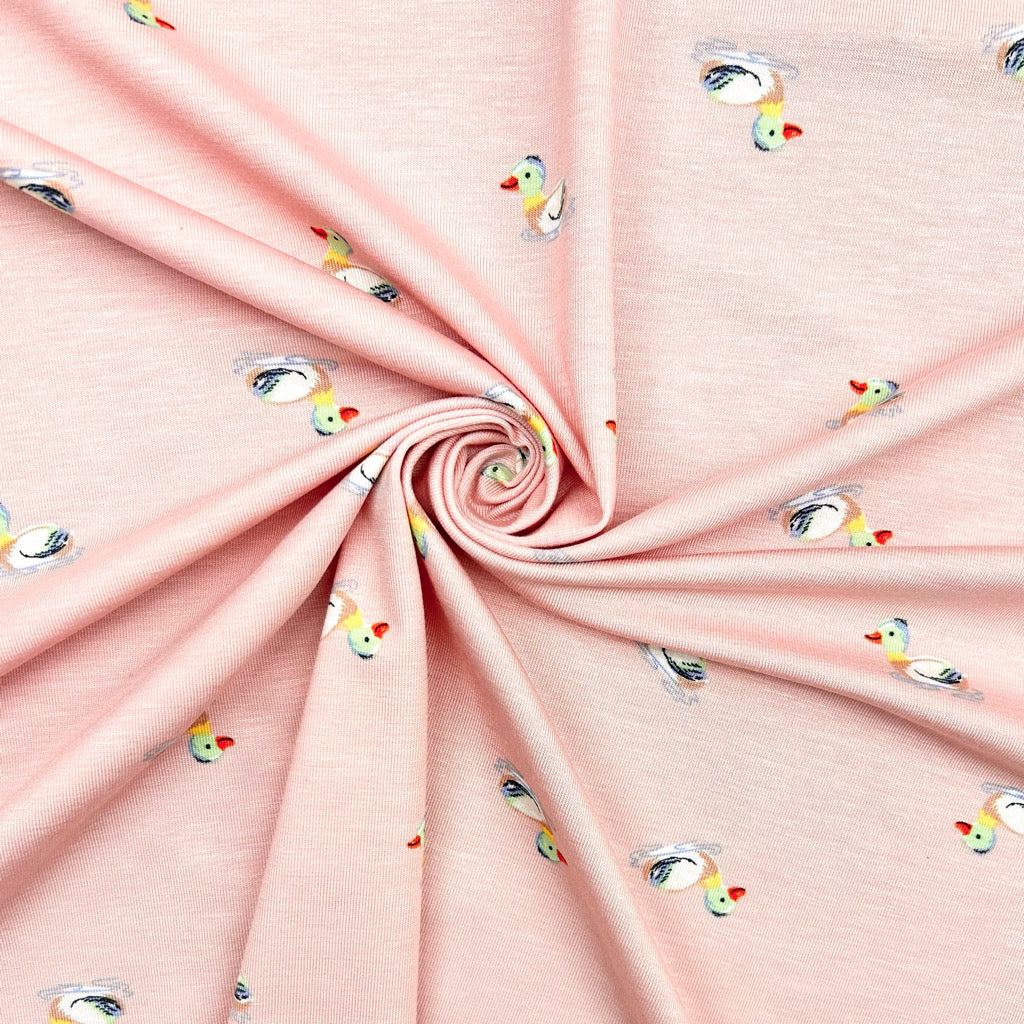 Little Quacks Bamboo Cotton Jersey Fabric