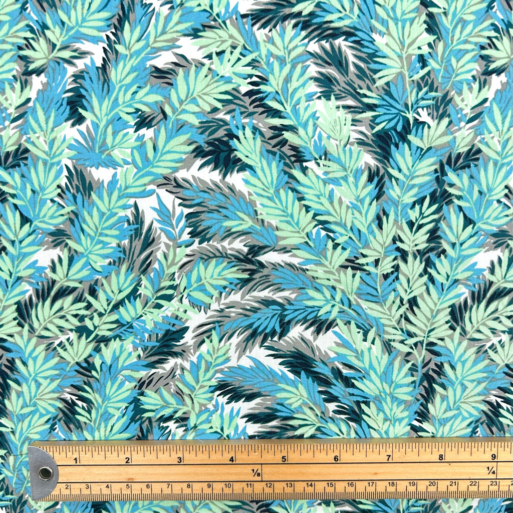 Shadowed Jungle Rose &amp; Hubble Cotton Poplin Fabric