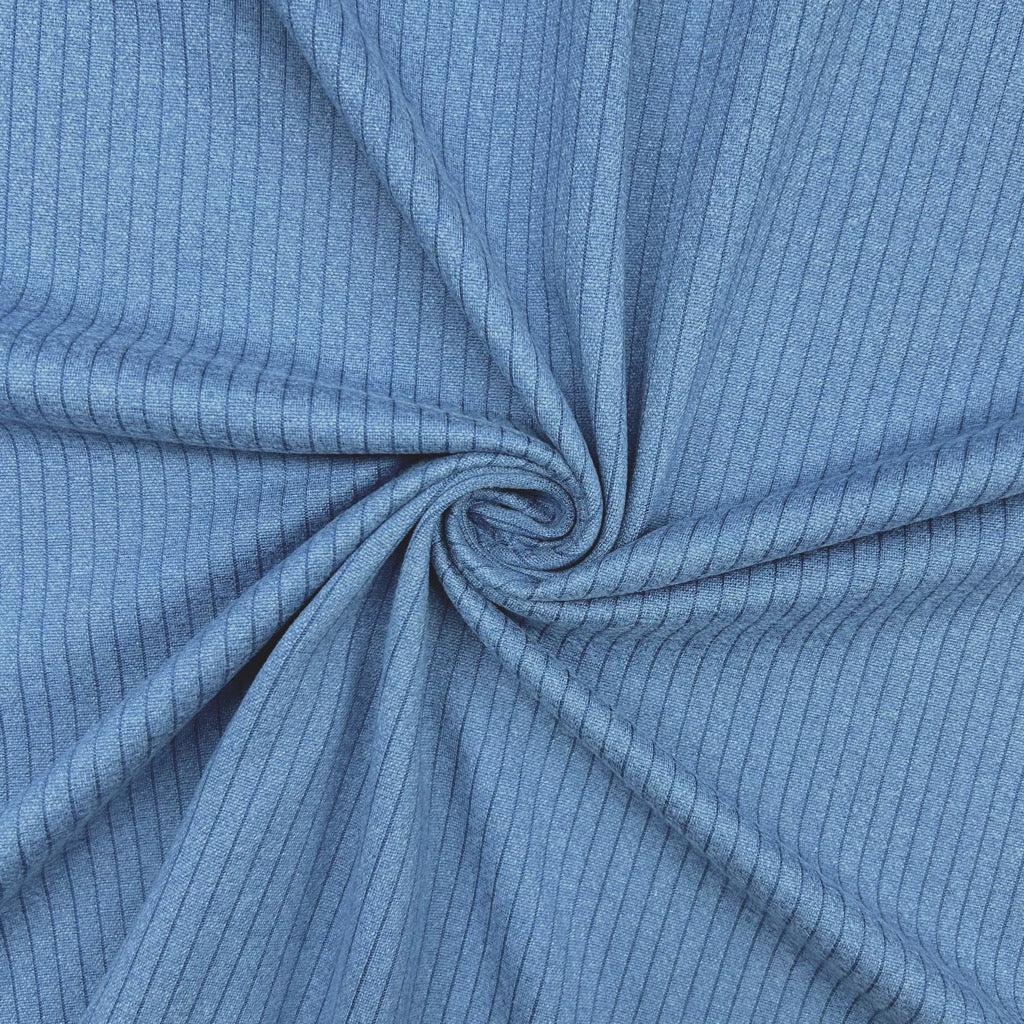 Narrow Stripes Brushed Soft Knit Fabric