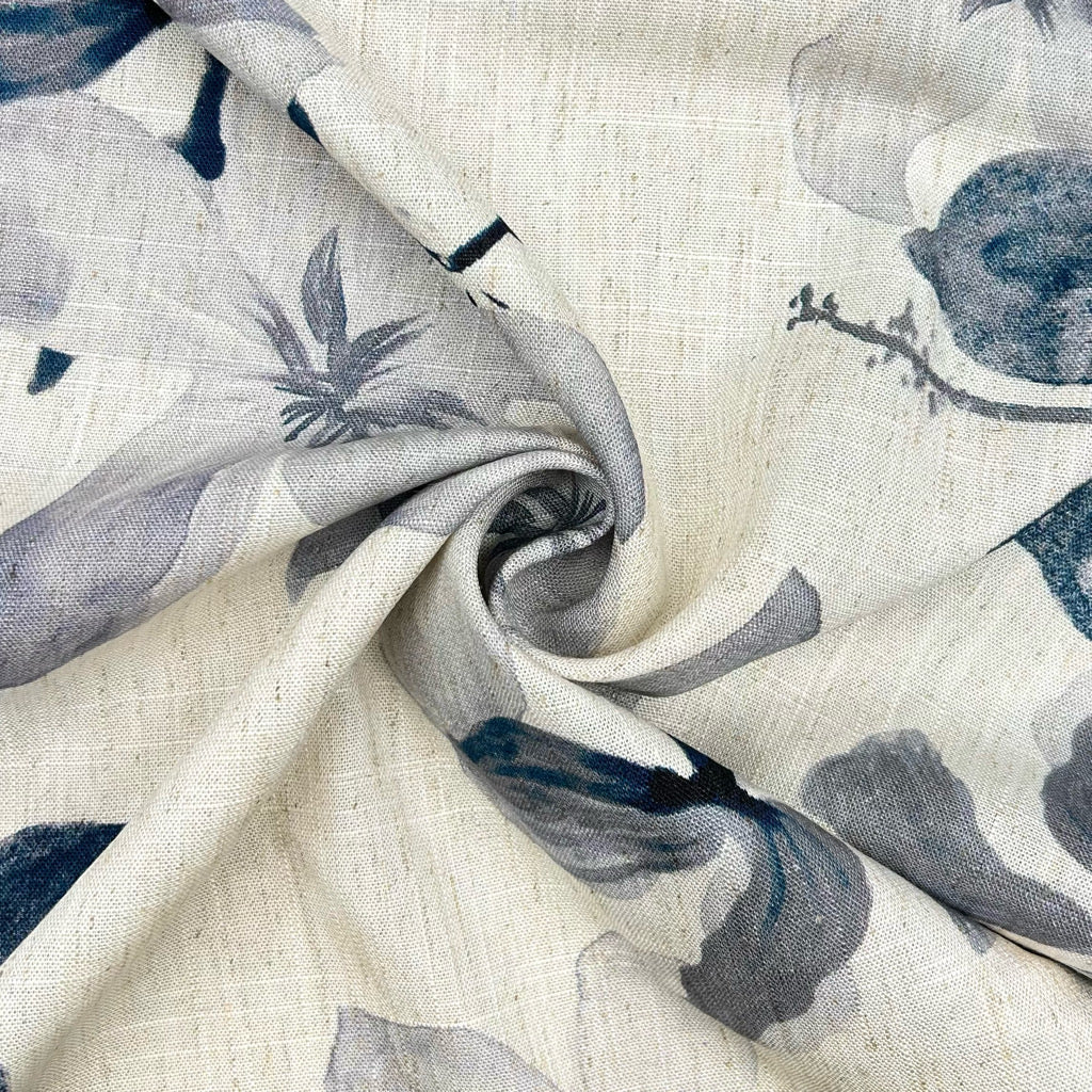 Dusky Garden Linen Viscose Fabric