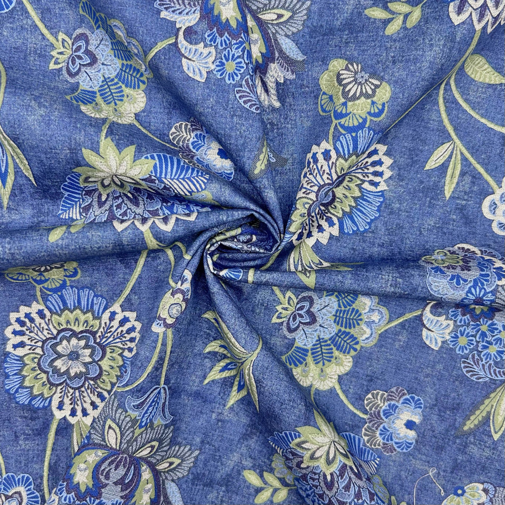 Heritage Elegance Rose & Hubble Cotton Poplin Fabric