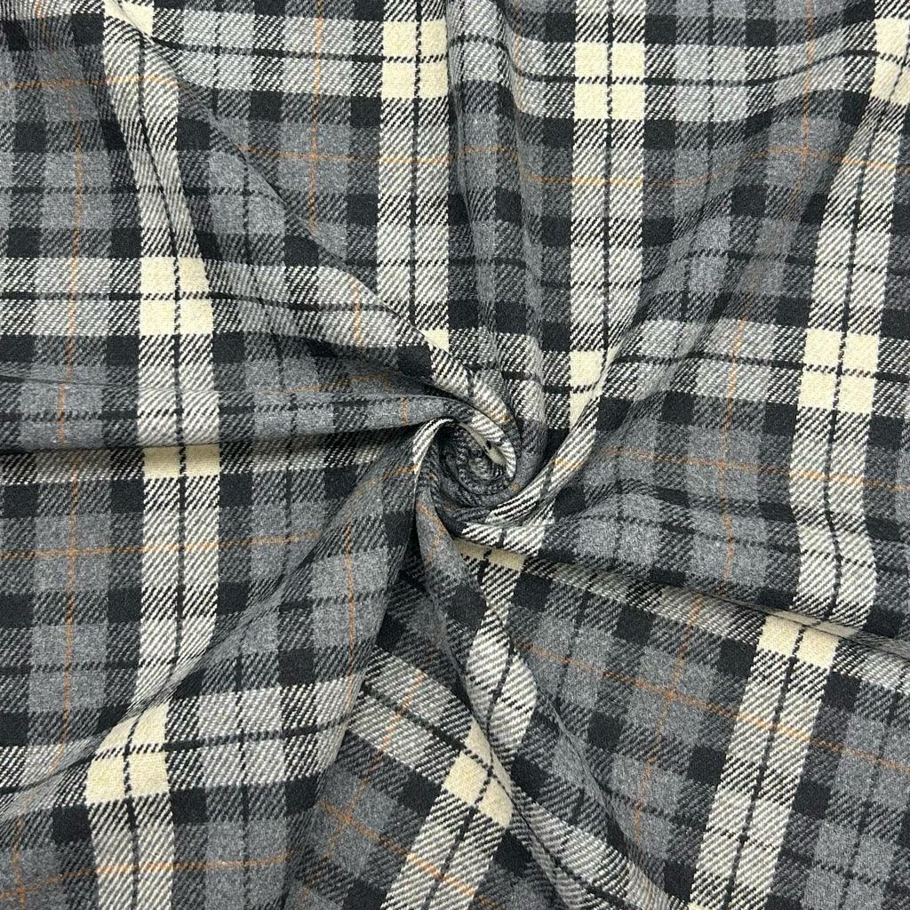 Soft Check Wool Blend Fabric | Best UK Prices | Pound Fabrics