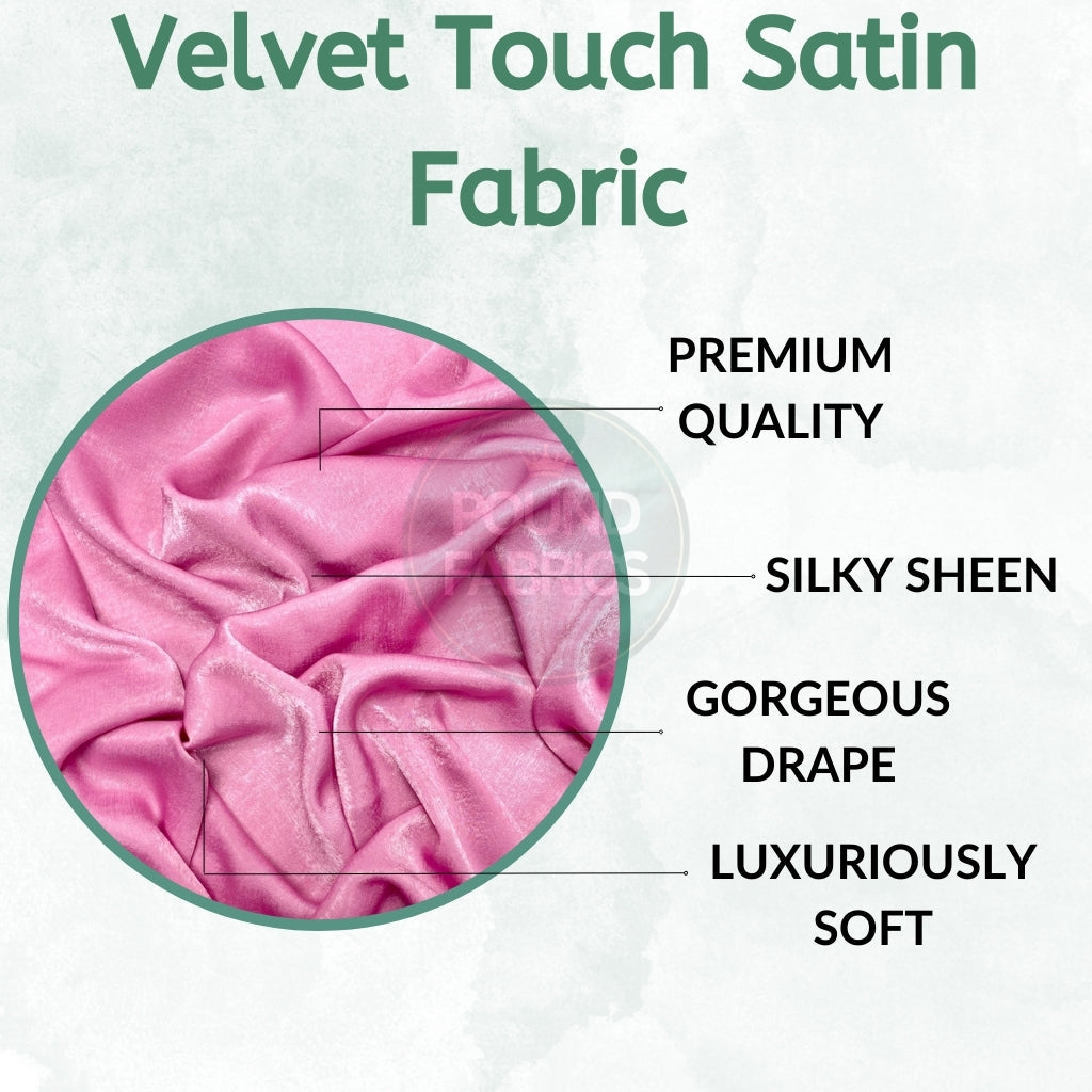 Velvet Touch Satin Fabric