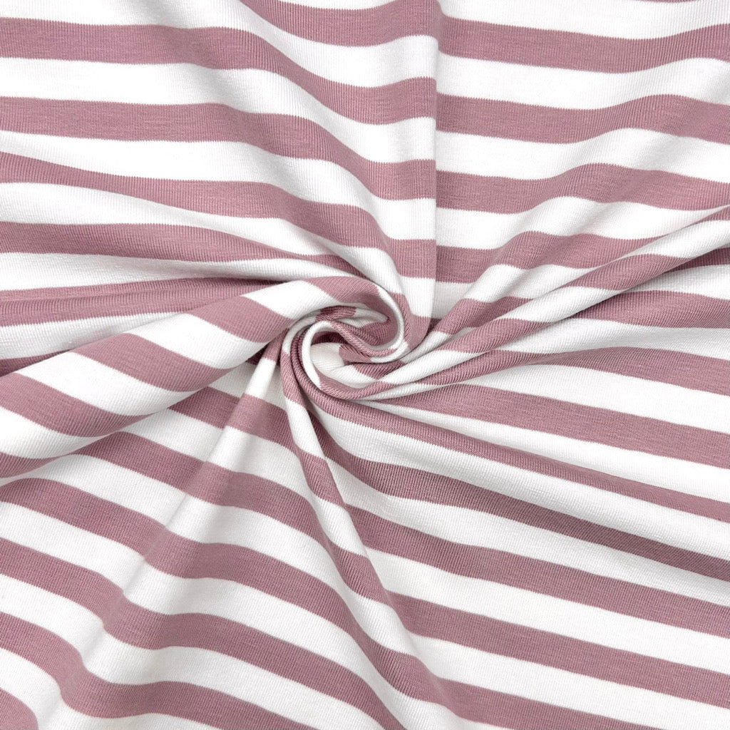 Classic Striped Cotton Jersey Fabric