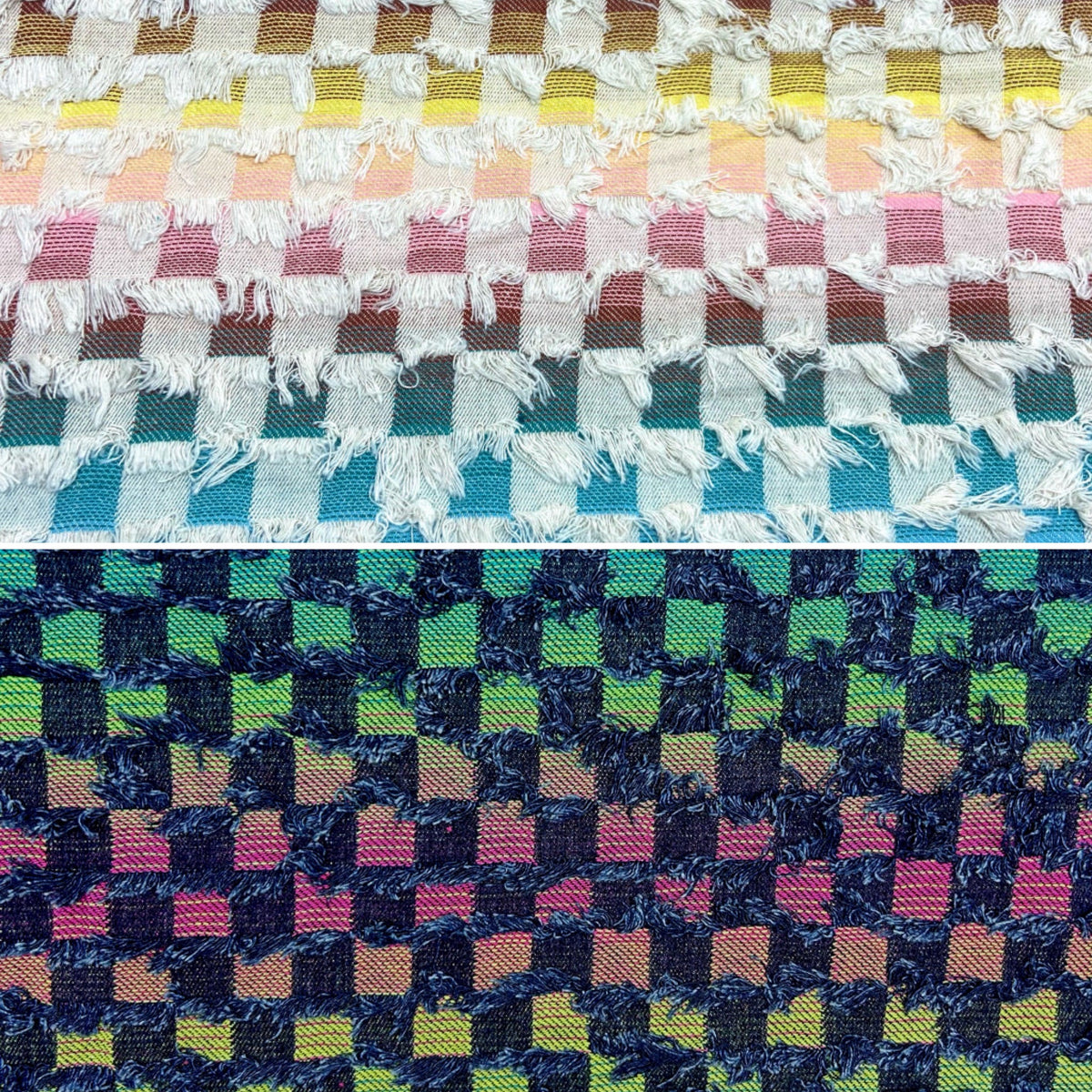 Multicoloured Tassels Fashion Denim Fabric