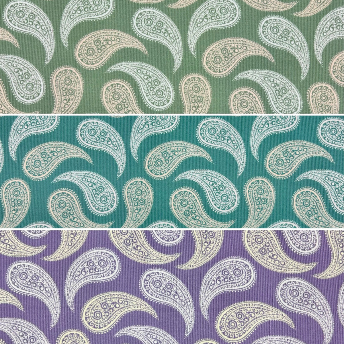 Paisley Curl Needlecord Fabric