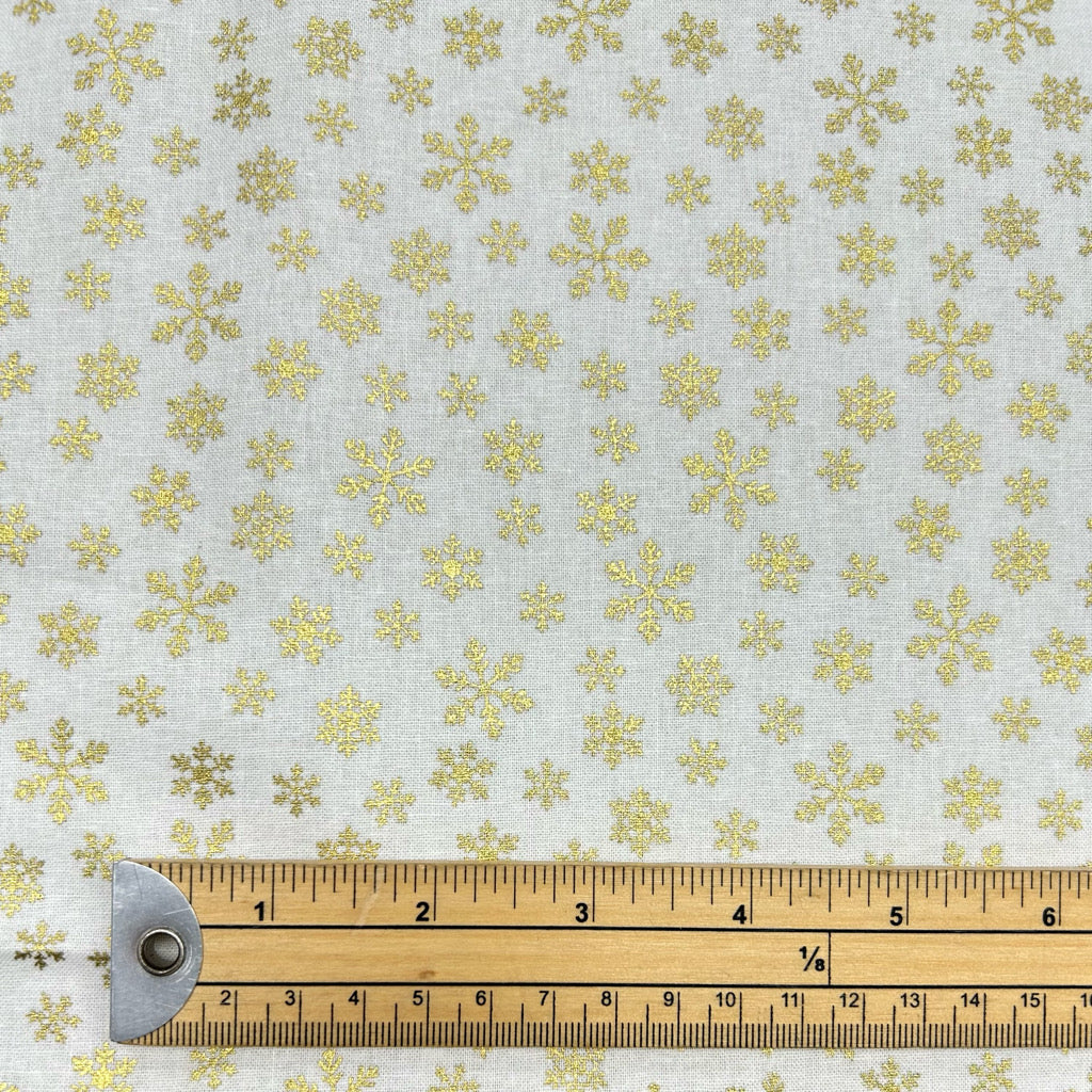Snowflake Flurries Christmas Cotton Fabric