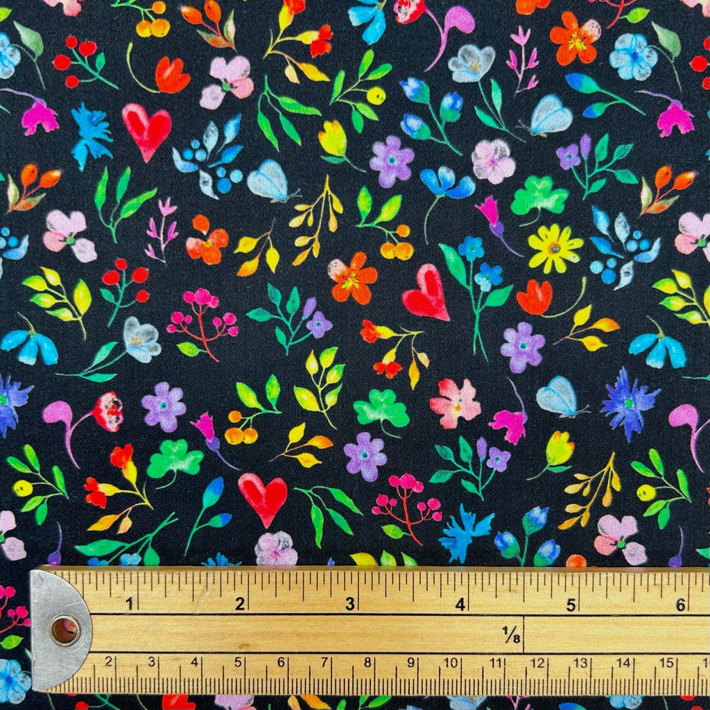 Love Garden Cotton Sateen Fabric