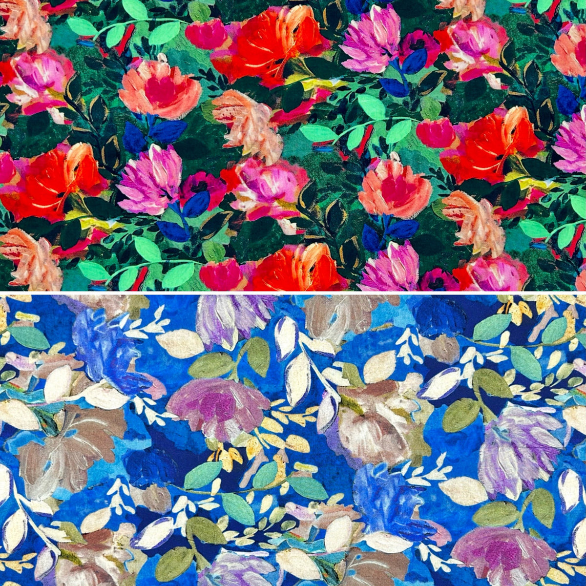 Evening Meadow Viscose Fabric