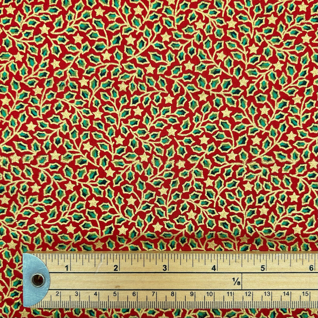 Winter Flourish Christmas Cotton Fabric