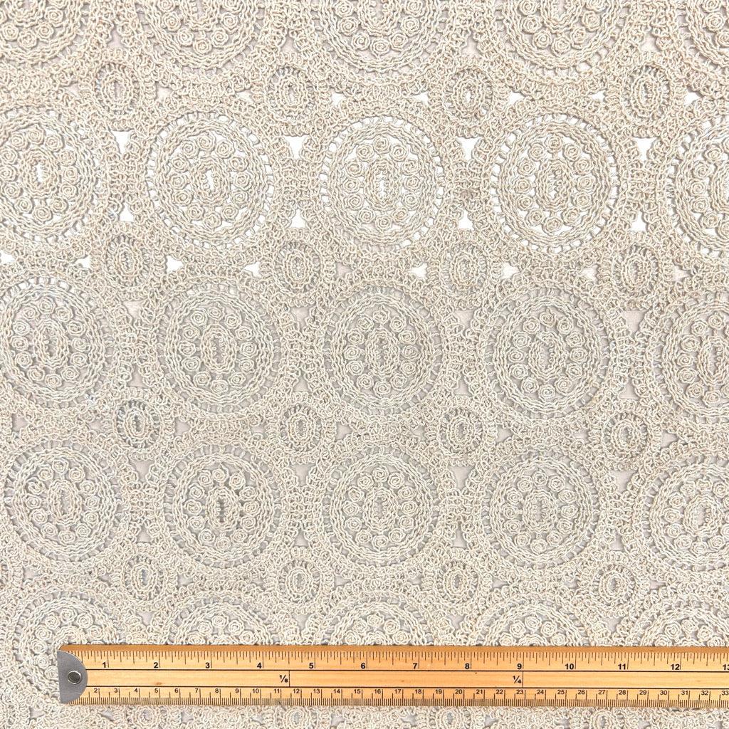 Circle Charm Crochet Lace Fabric