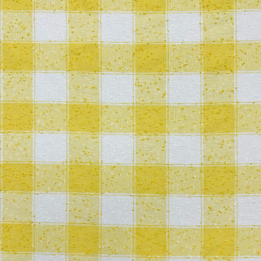 Sunshine Check Boucle Fabric