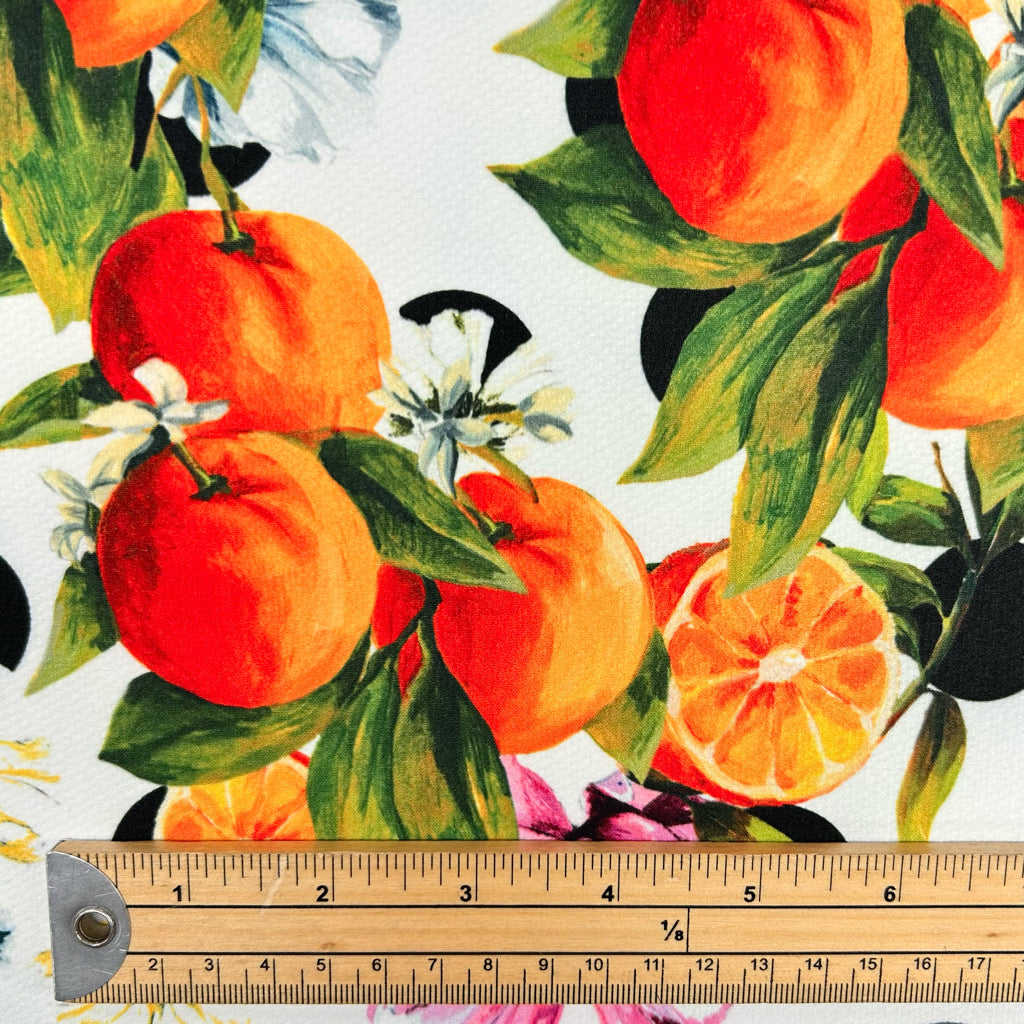 Orange Punch Scuba Fabric