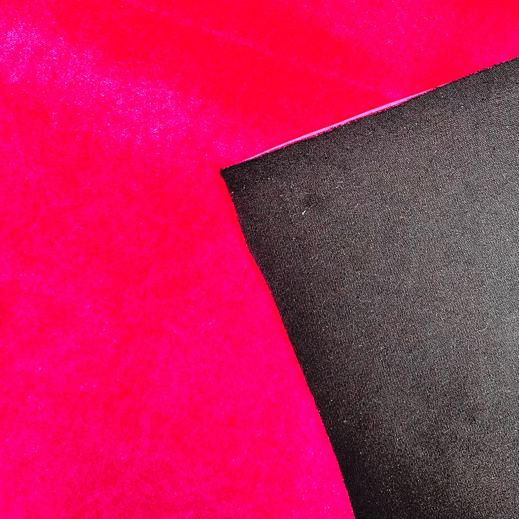 Plain Pink Velvet Fabric