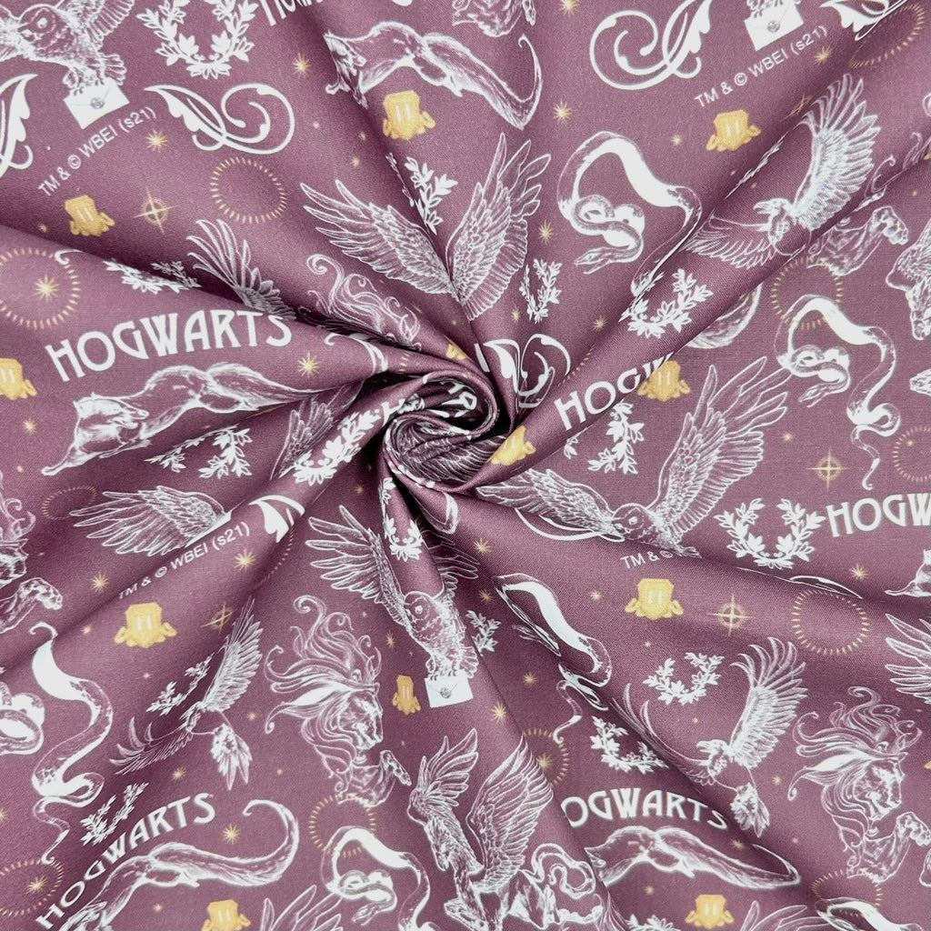 Hogwarts Magic Harry Potter Cotton Poplin Fabric