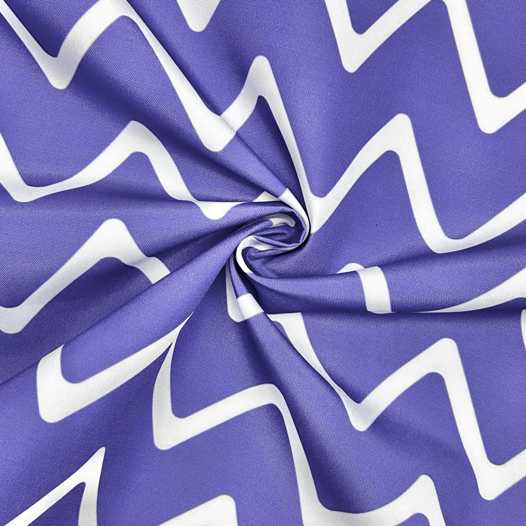 Chevron Print Water Resistant Fabric