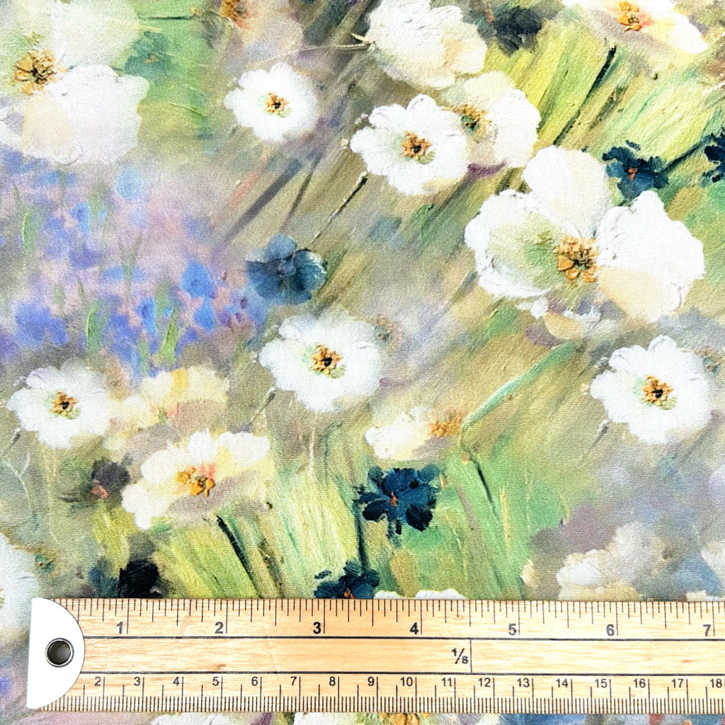 Classic Bouquet Viscose Poplin Fabric