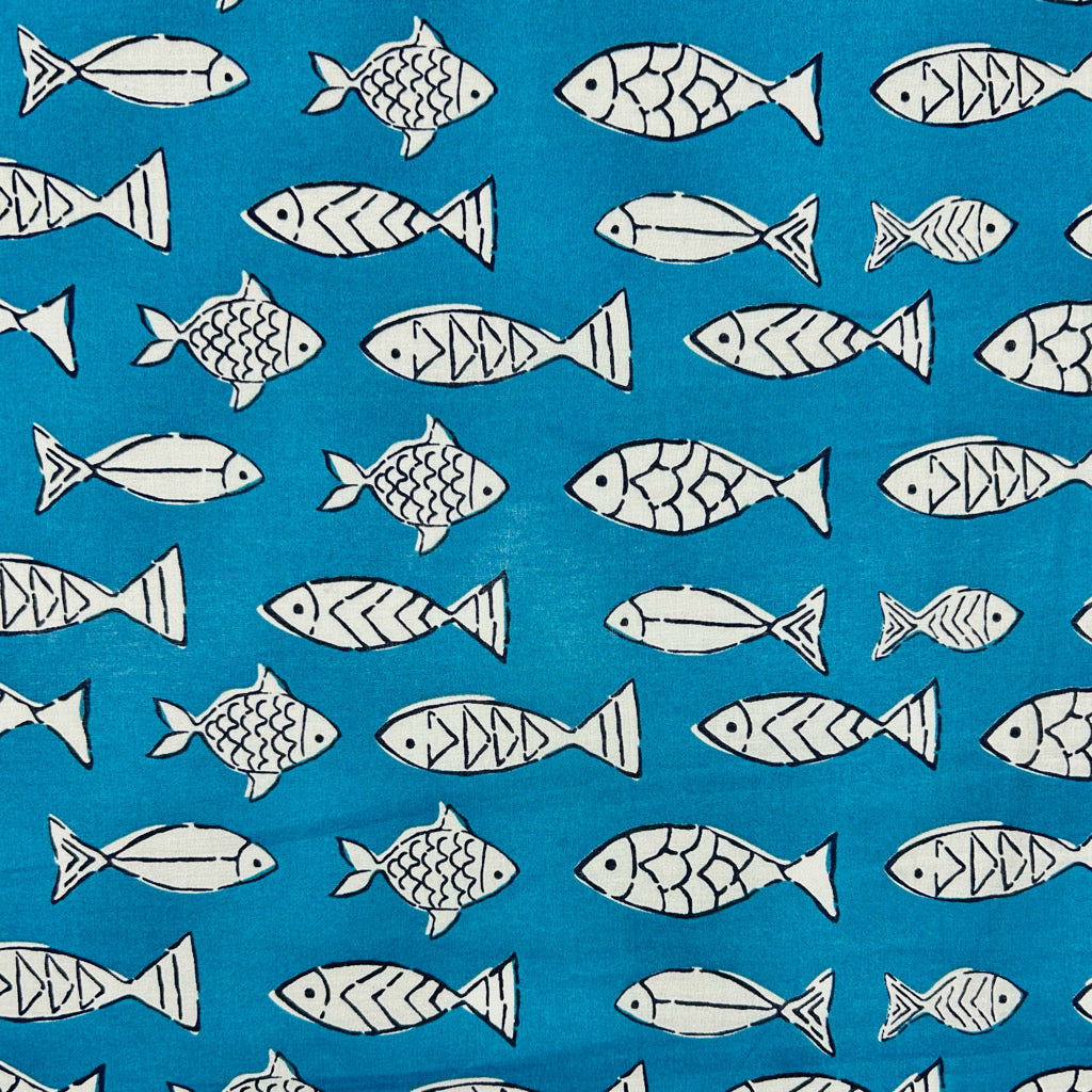 Fishing Village Cotton Fabric