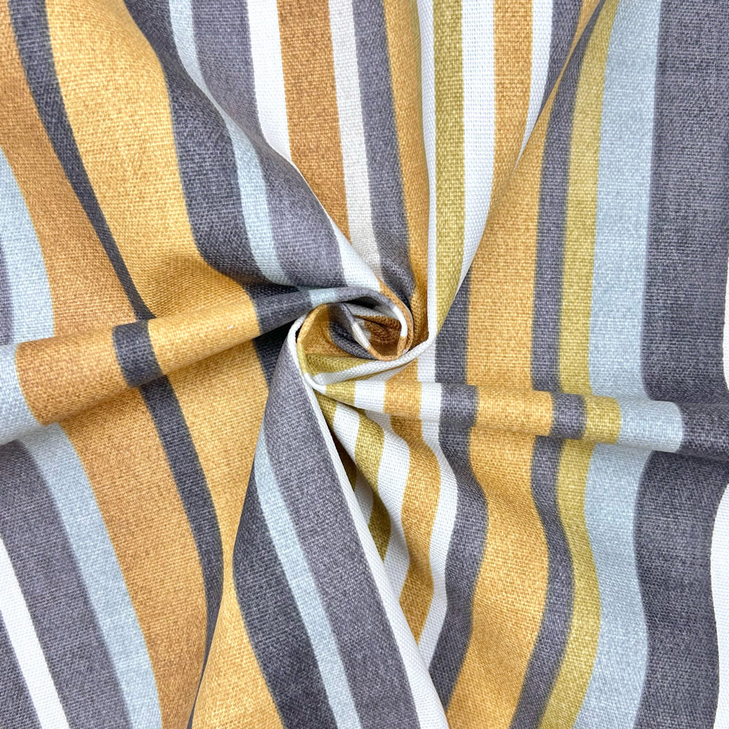 Broad Stripe Cotton Canvas Fabric