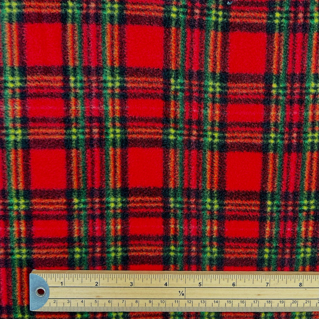 Evergreen Tartan Anti Pill Polar Fleece Fabric