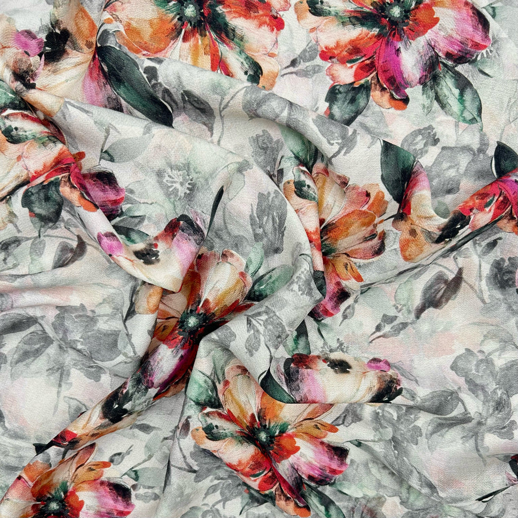 Solar Bouquet Viscose Nylon Fabric