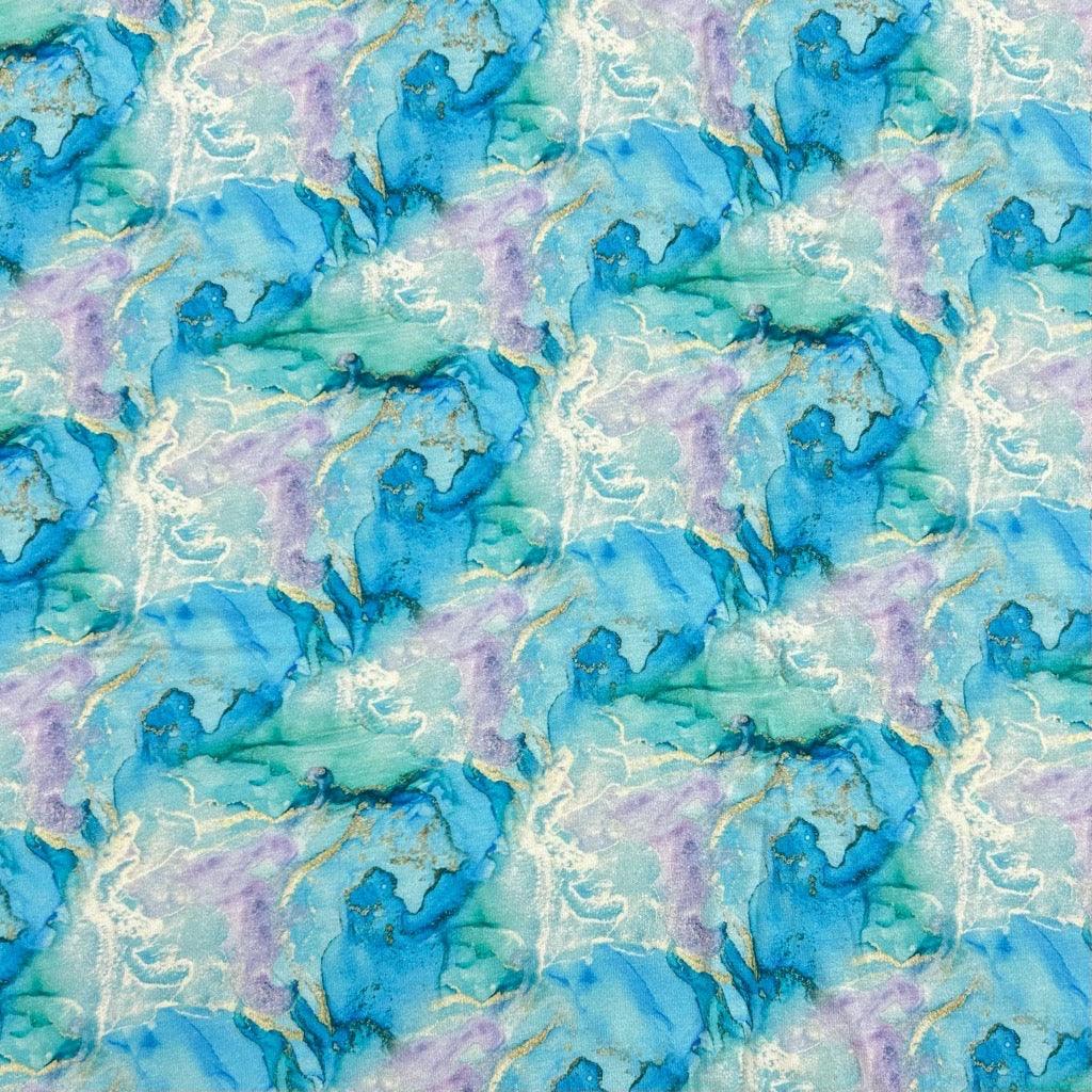 Marble Print Bamboo Jersey Fabric - Pound Fabrics