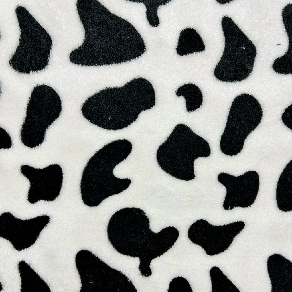 Cozy Cow Print Cuddle Fleece Fabric