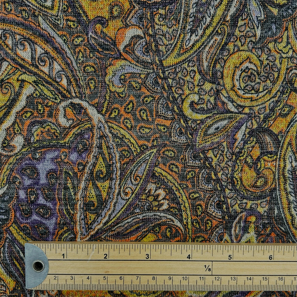 Regal Paisley Premium Knit Jersey Fabric