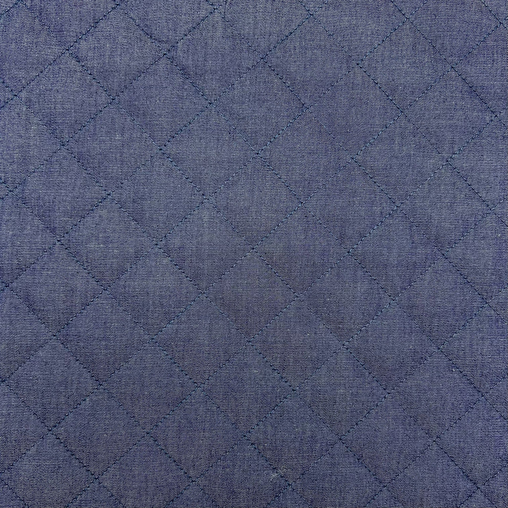 Diamond Quilted Cotton Denim Fabric