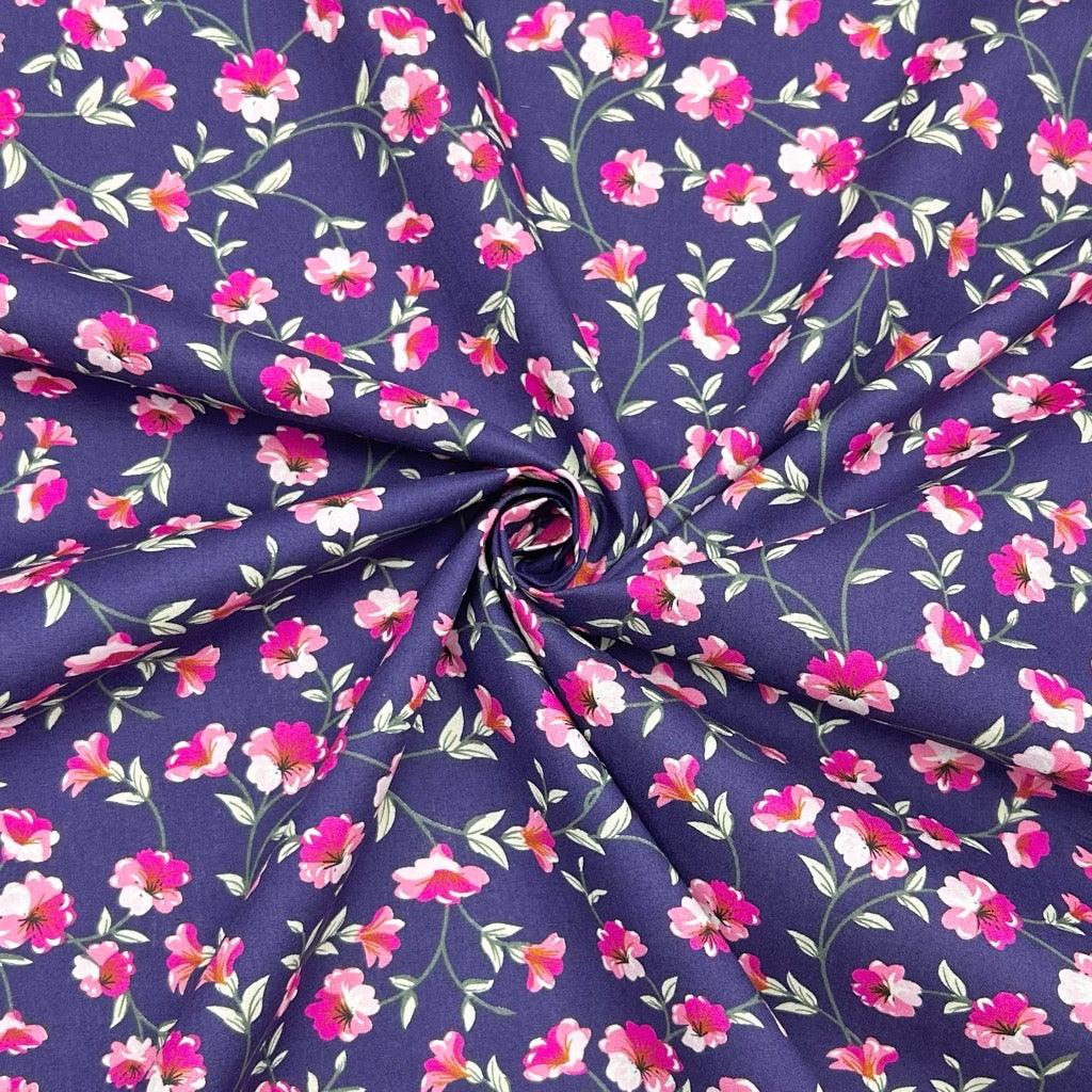 Flower Heaven Cotton Poplin Fabric - Pound Fabrics