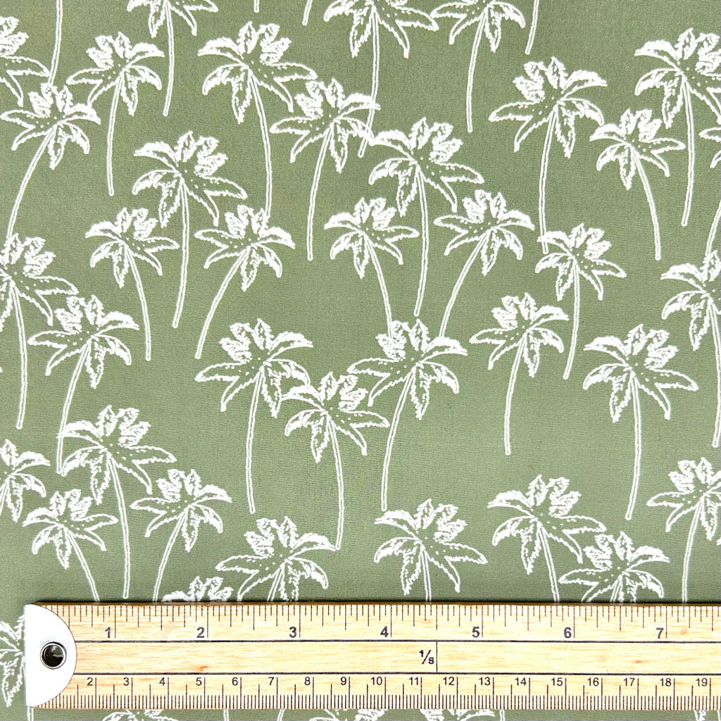 Coastal Palms Swim Shorts Fabric