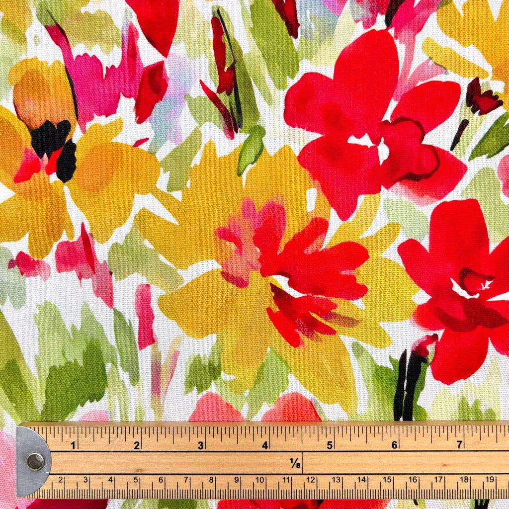 Wildflower Splash Linen Viscose Fabric