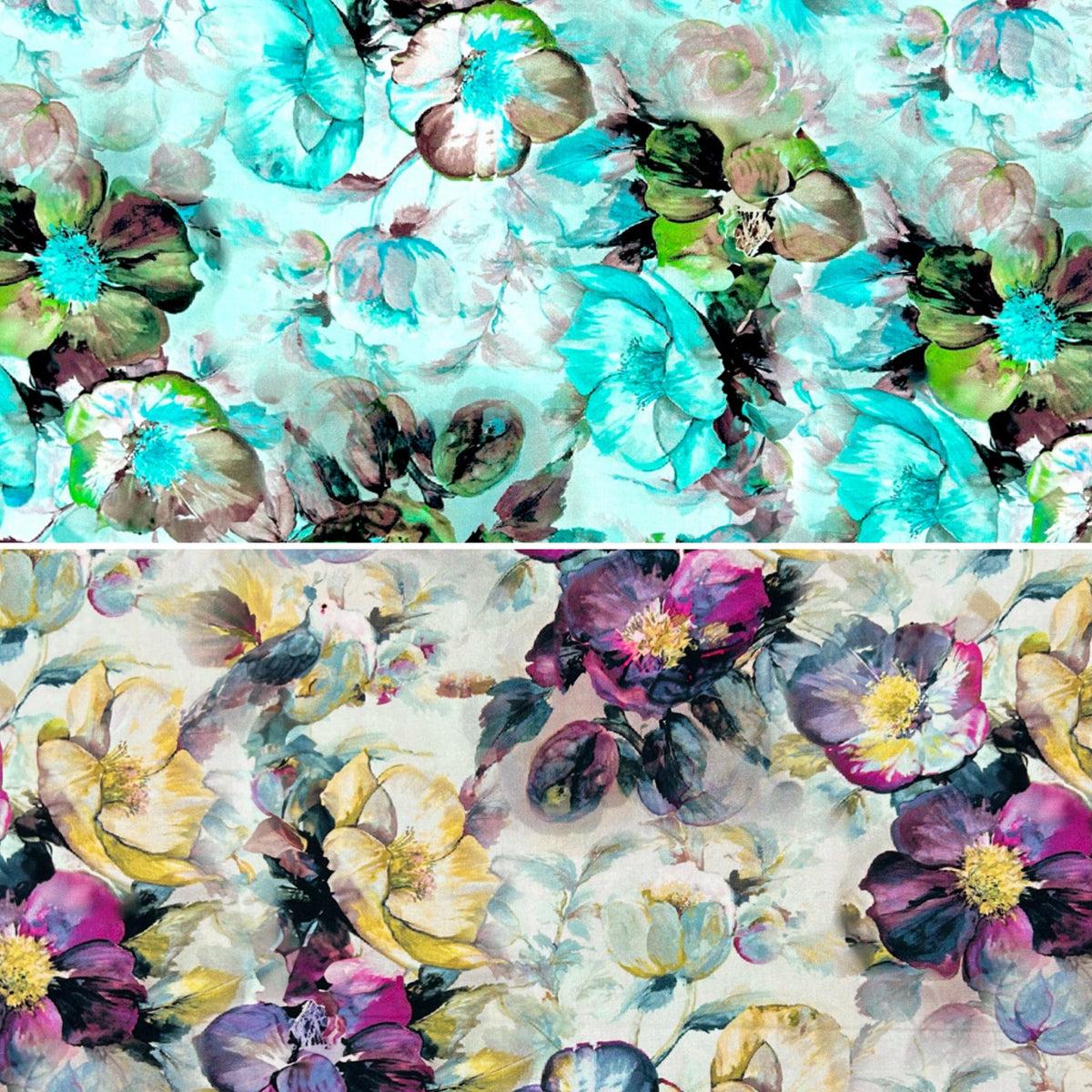 Whispering Petals Viscose Poplin Fabric
