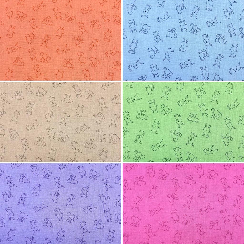 Small Animals Double Gauze Fabric - Pound Fabrics