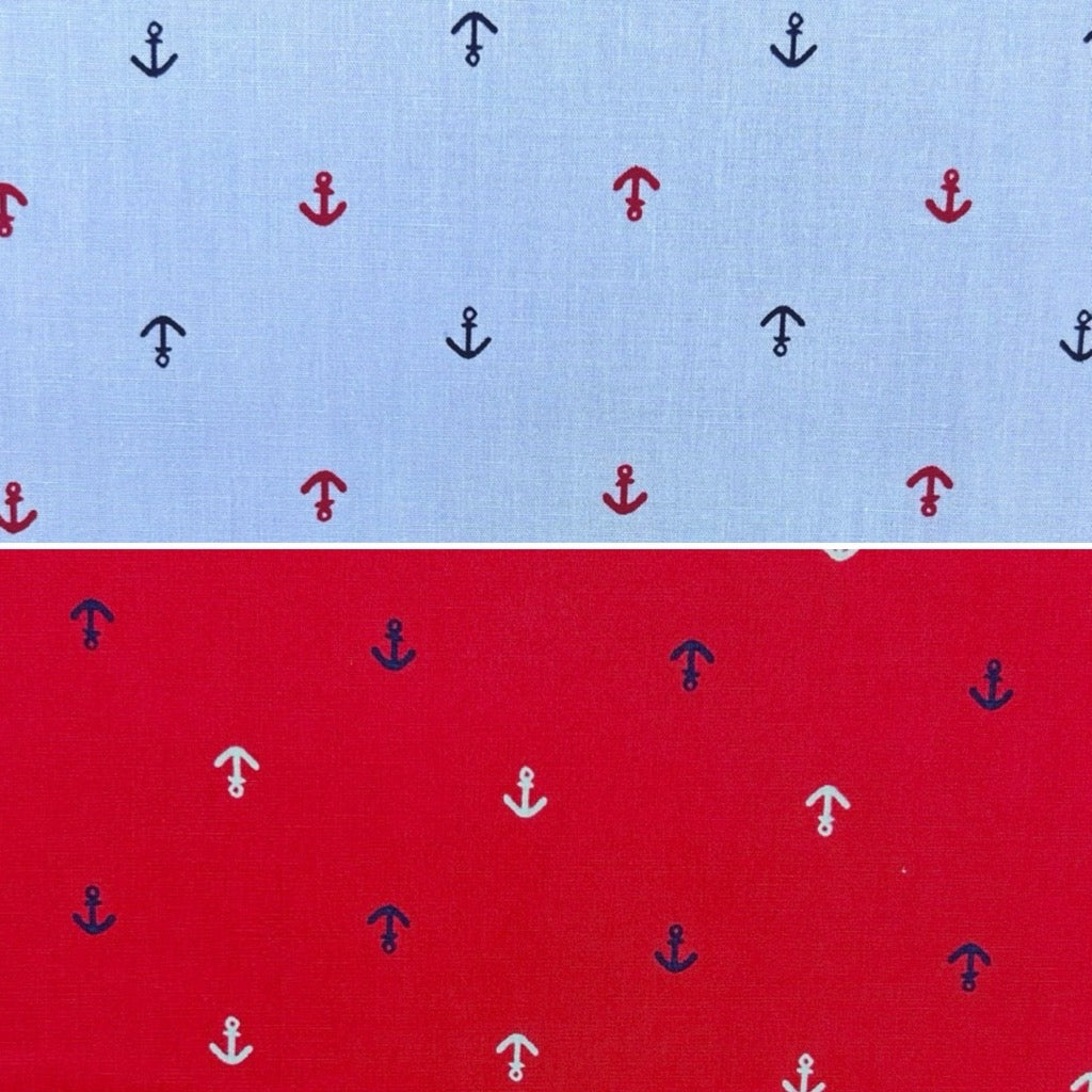 Anchors Away Cotton Poplin Fabric