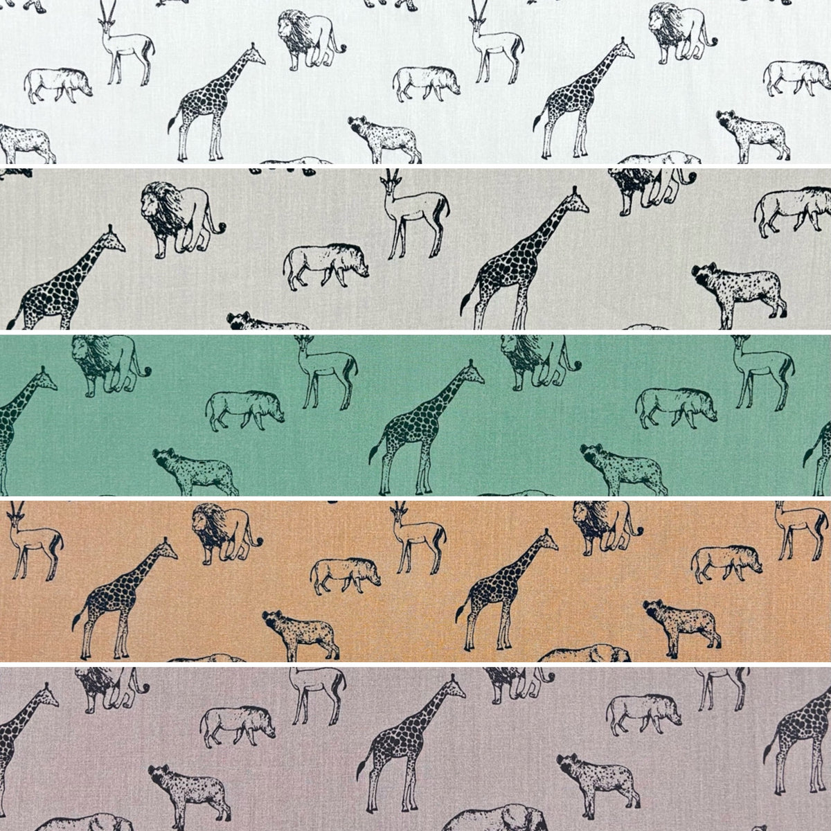 Jungle Adventure Cotton Poplin Fabric