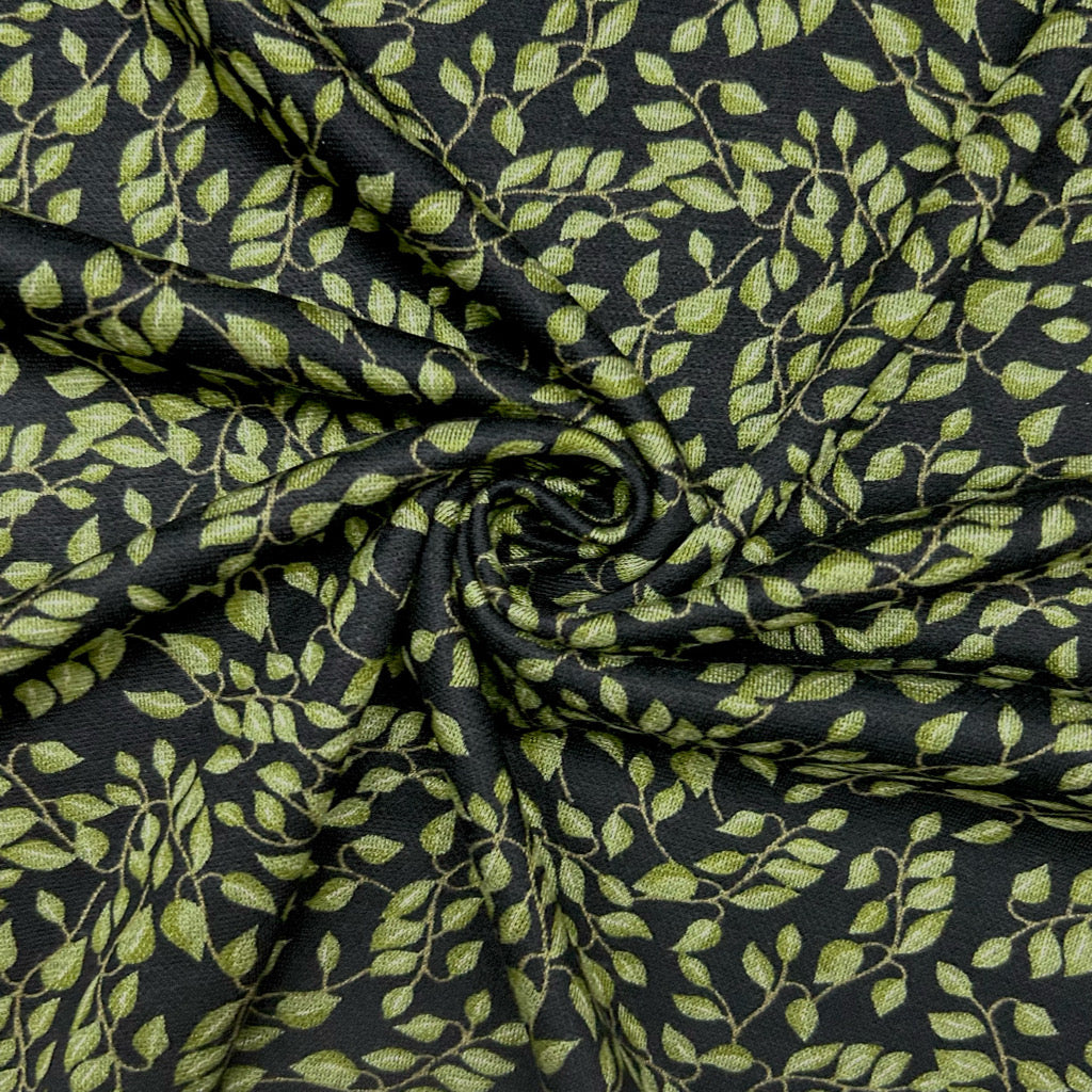 Leafy Branches Digital Modal-Touch Jersey Fabric