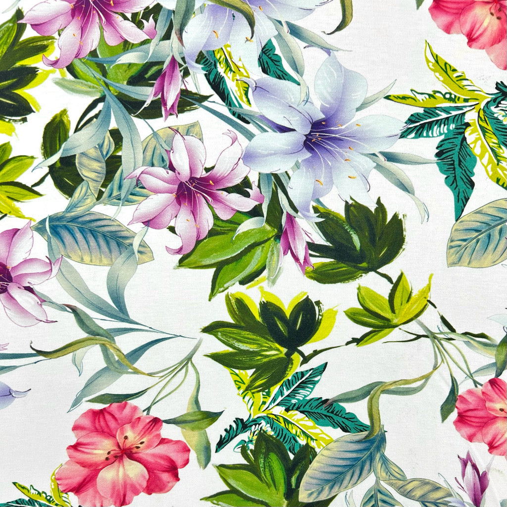 Overgrown Charm Cotton Jersey Fabric - Seconds