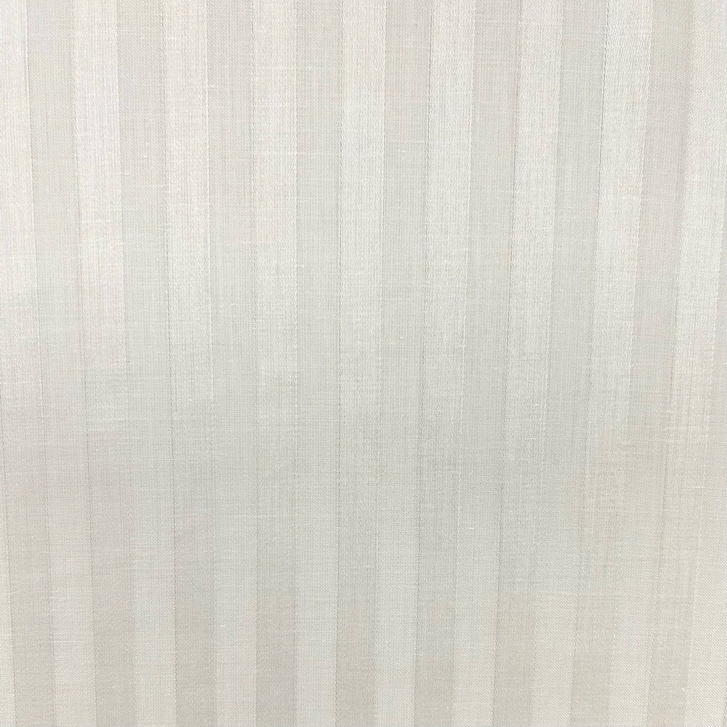 100% Cotton Striped Cream Percale Sheeting Fabric - 108&quot; Wide