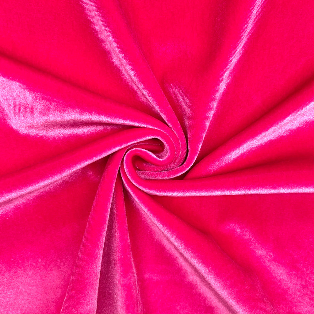 Plain Pink Velvet Fabric