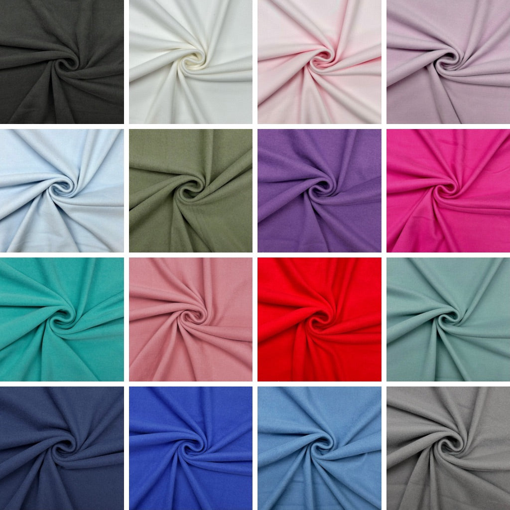 Plain Stretch Flannel Fabric