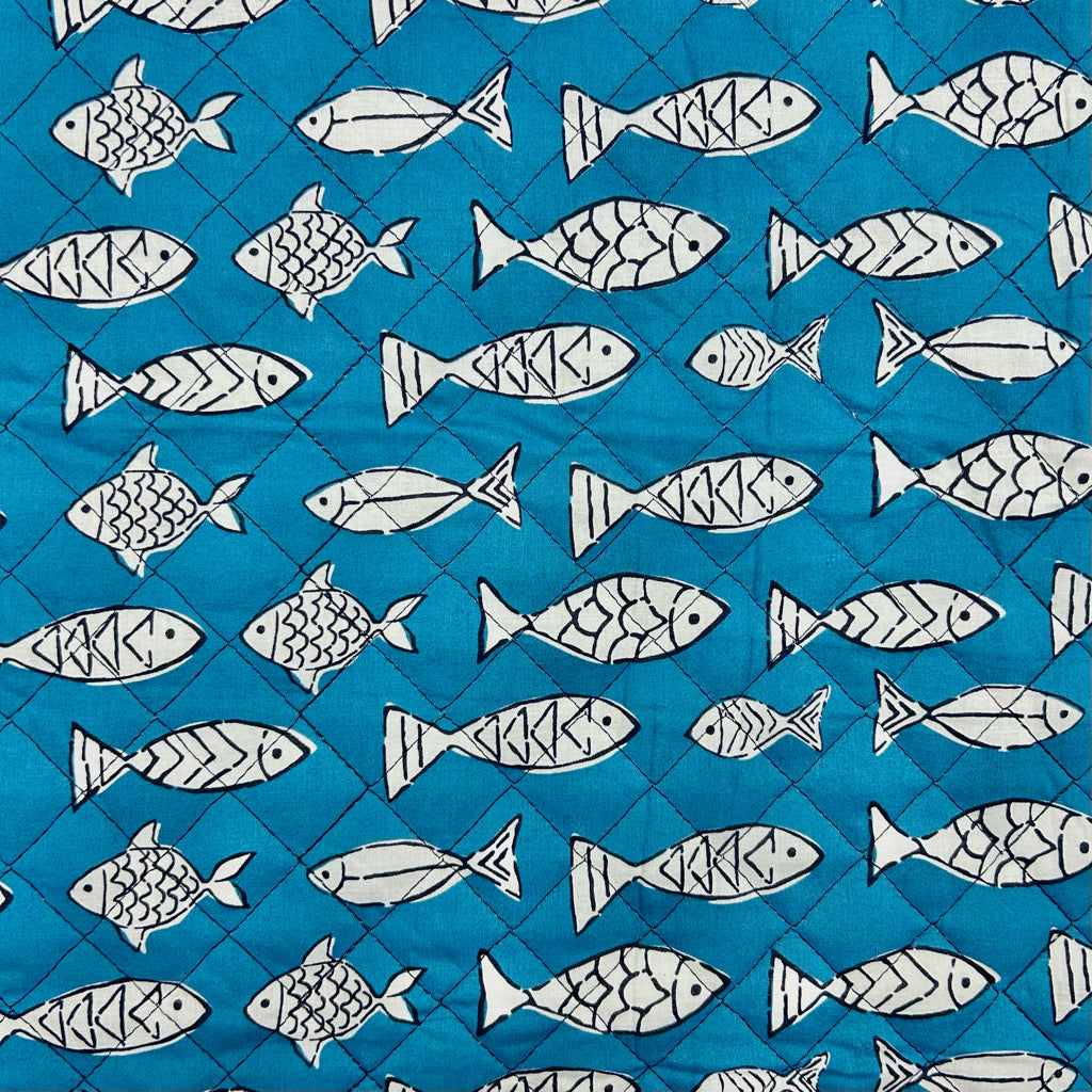 Fishing Village Quilted Cotton Fabric