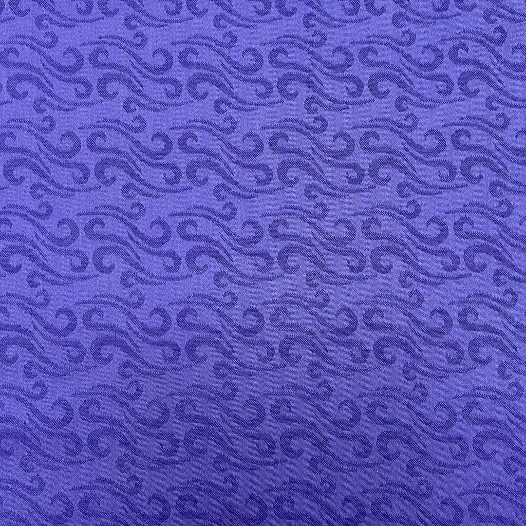 Purple Waves Wool Blend Furnishing Fabric