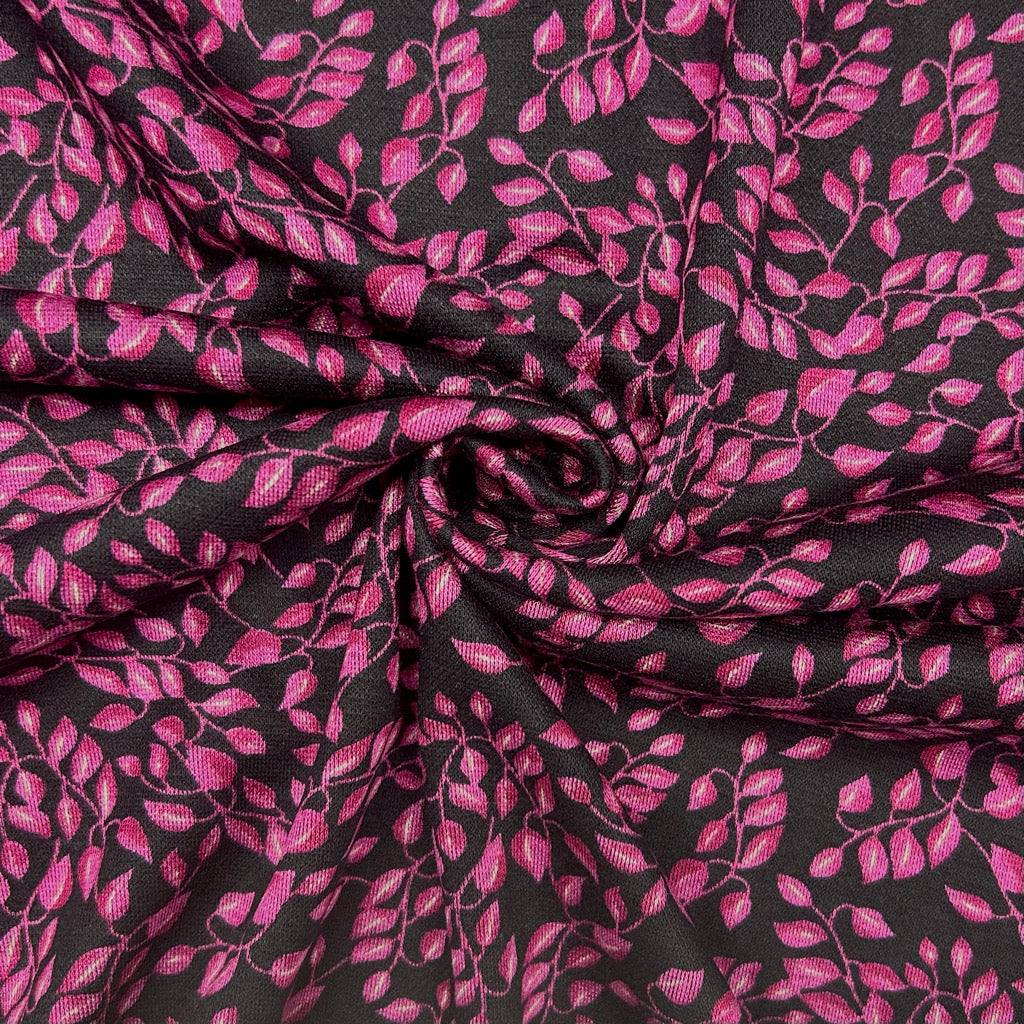 Leafy Branches Digital Modal-Touch Jersey Fabric