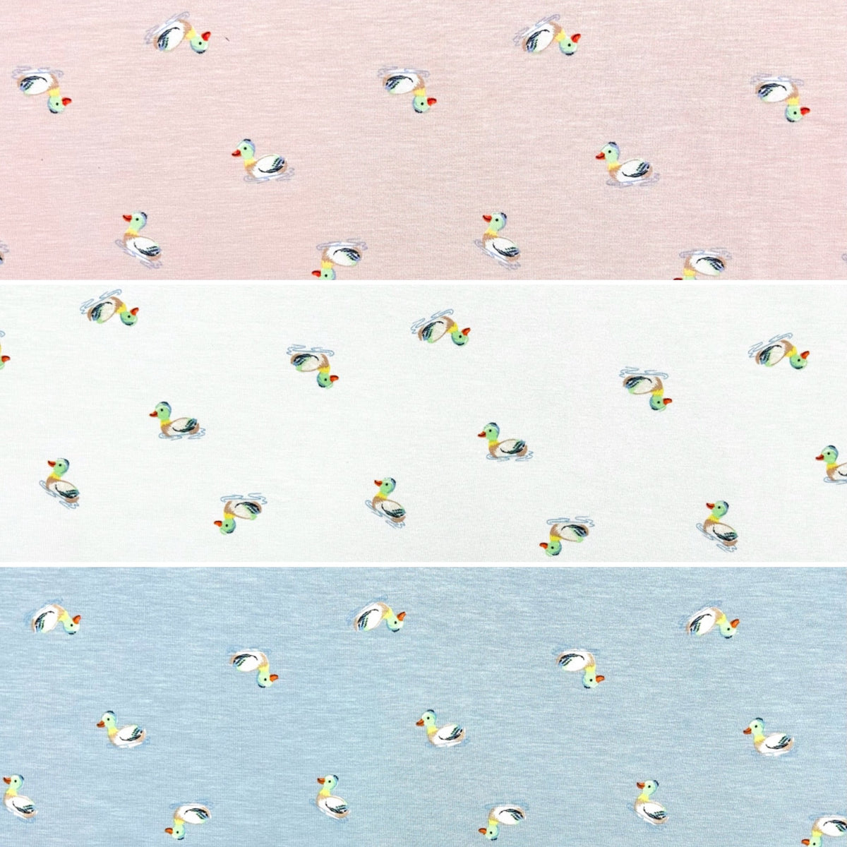 Little Quacks Bamboo Cotton Jersey Fabric