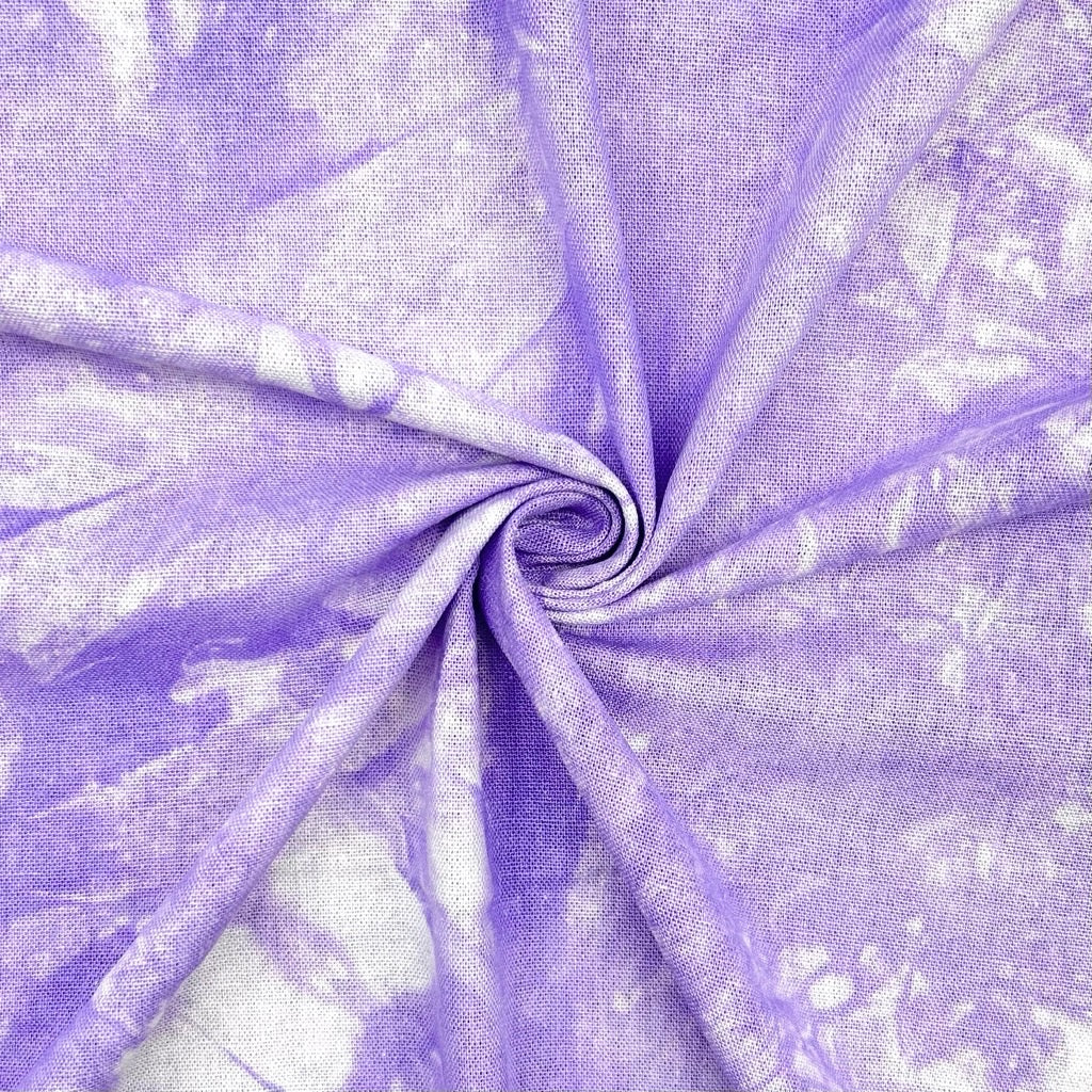 Ink Wave Tie-Dye Linen Mix Fabric