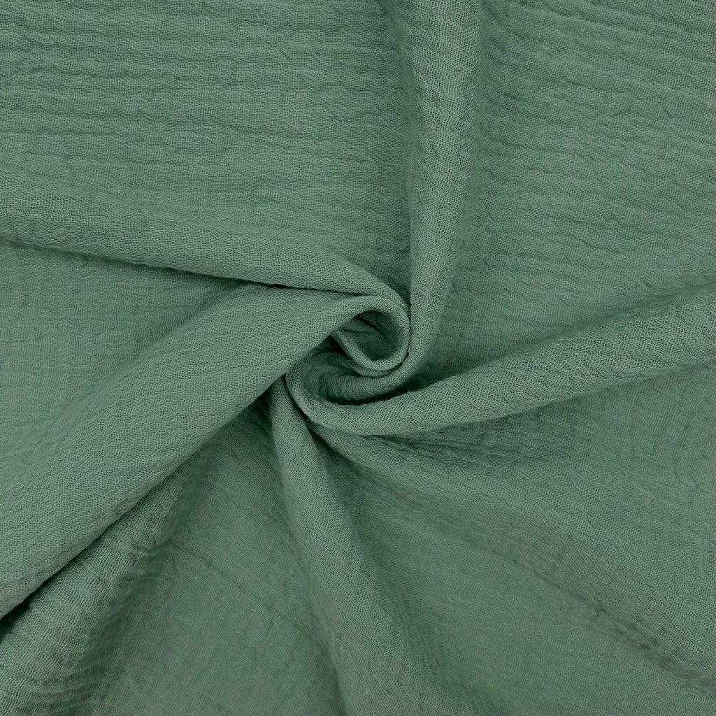 Special Offer Sage Green Double Gauze Fabric