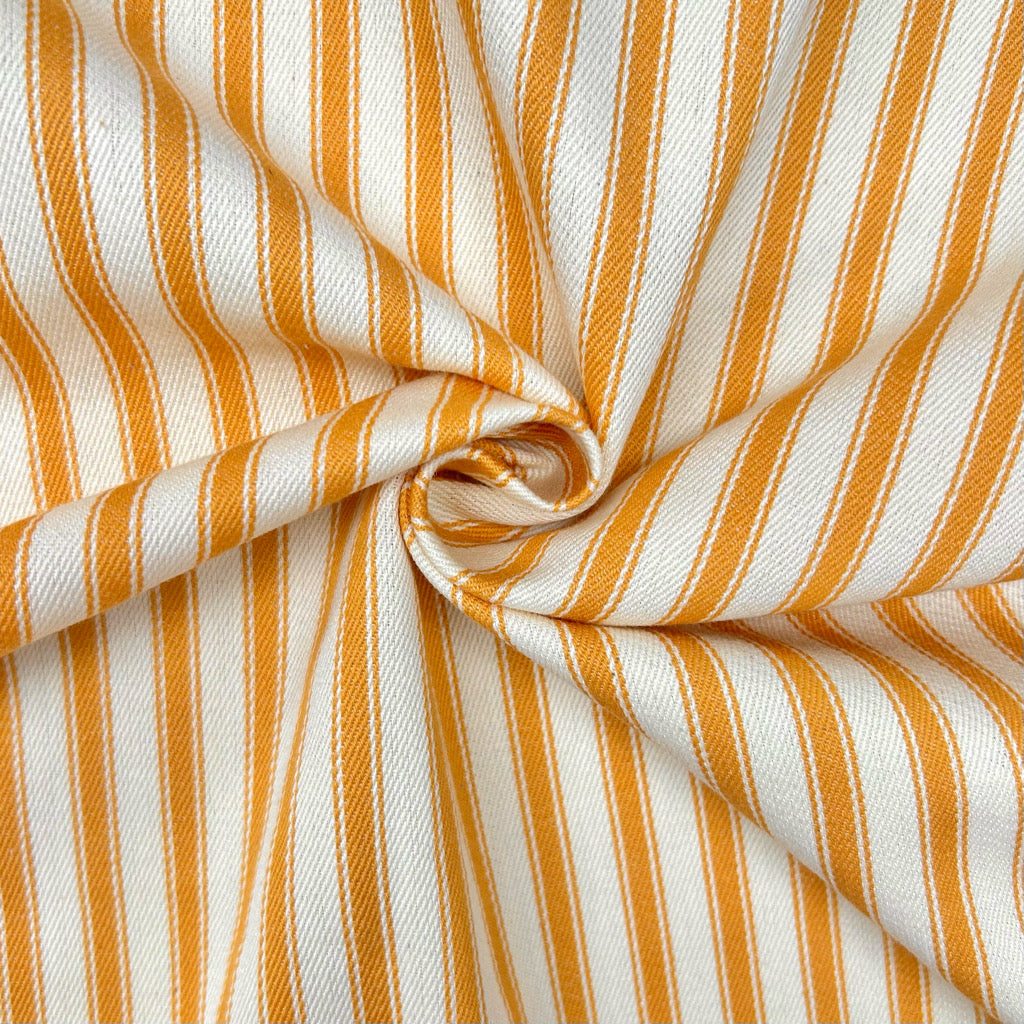 Ticking Stripes Cotton Canvas Fabric